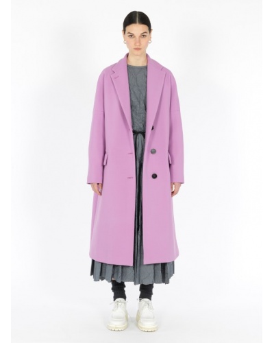 Oversize double crepe coat